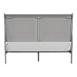 Pemberly Row Wood Frame 4-Piece Full Bedroom Set with Headboard in Gray