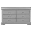 Pemberly Row Wood 3-Piece Nightstand and Dresser Set in Gray