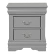 Pemberly Row Wood 3-Piece Nightstand and Dresser Set in Gray