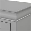 Pemberly Row Wood 3-Piece Nightstand and Dresser Set in Gray