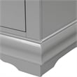 Pemberly Row Wood 3-Piece Nightstand and Dresser Set in Gray