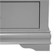 Pemberly Row Wood 3-Piece Nightstand and Dresser Set in Gray