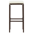 Pemberly Row 3 Piece Solid Acacia Wood Bar Set in White/Brown/Cream