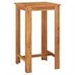 Pemberly Row 5 Piece Solid Acacia Wood Bar Set in Gray/Anthracite
