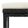 Pemberly Row 5 Piece Solid Acacia Wood Bar Set in Black/White/Cream