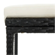 Pemberly Row 7 Piece Solid Acacia Wood Bar Set in Black/White/Cream