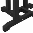 Pemberly Row 3 Piece Garden Outdoor Patio Bar Set with Storage in Black