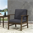 Pemberly Row Modern Dark Grey Club Chair for Living Room and Office