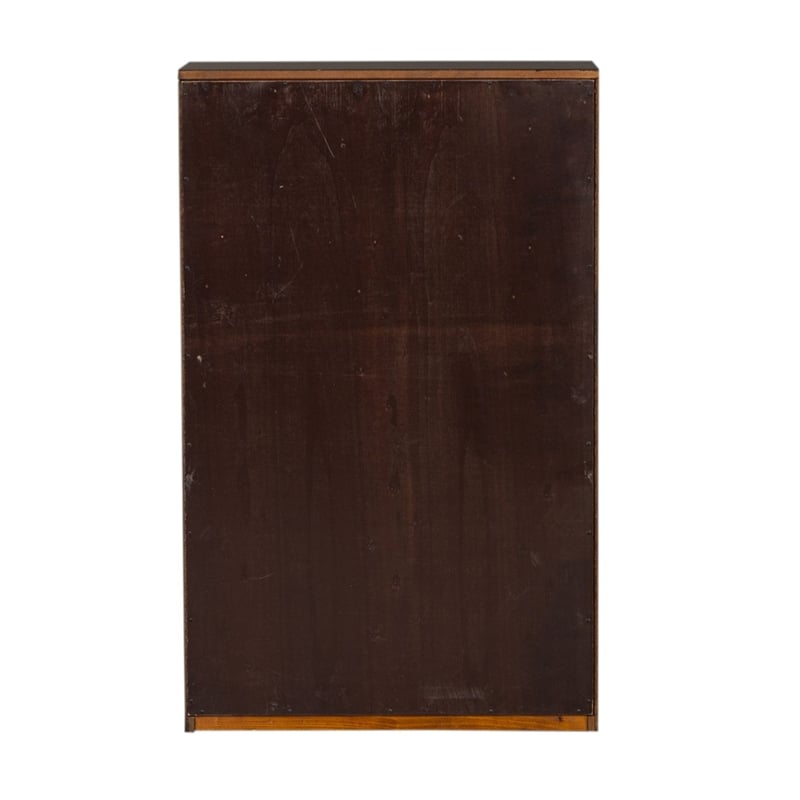 Pemberly Row Premium Stepped Bookcase Wall 4 Piece Set in Brown