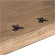 Pemberly Row Solid Wood Bunching Bookcase with Storage in Brown