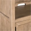 Pemberly Row Solid Wood Bunching Bookcase with Storage in Brown