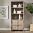 Pemberly Row Solid Wood Bunching Bookcase with Storage in Brown