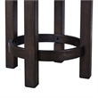 Pemberly Row Premium Upholstered Swivel Console Stool in Brown