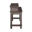 Pemberly Row 4 Piece Set with Console Table and 3 Stools in Gray