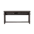 Pemberly Row 4 Piece Set with Console Table and 3 Stools in Gray