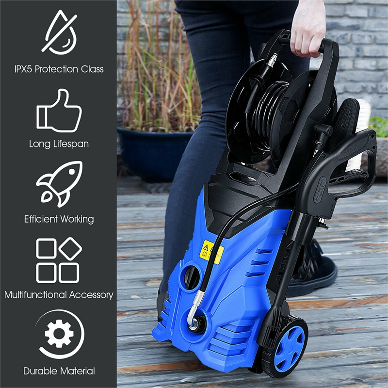 Pemberly Row 2030 PSI Electric Pressure Washer 1.7 GPM 1800W in Blue