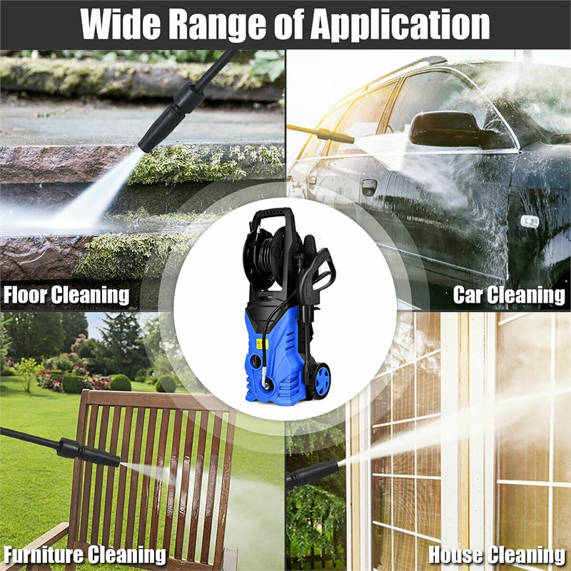 Pemberly Row 2030 PSI Electric Pressure Washer 1.7 GPM 1800W in Blue
