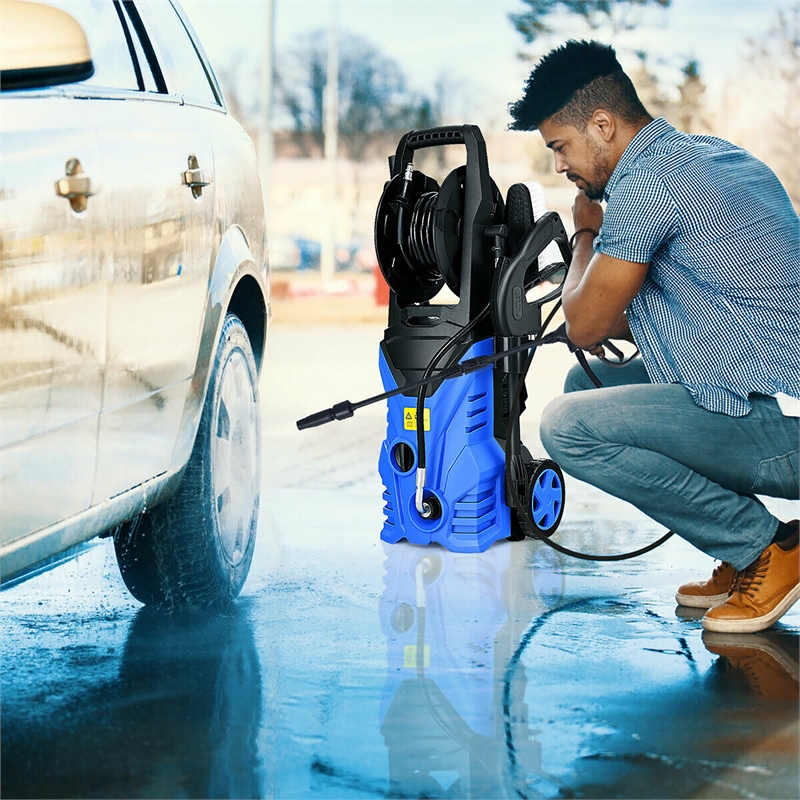 Pemberly Row 2030 PSI Electric Pressure Washer 1.7 GPM 1800W in Blue