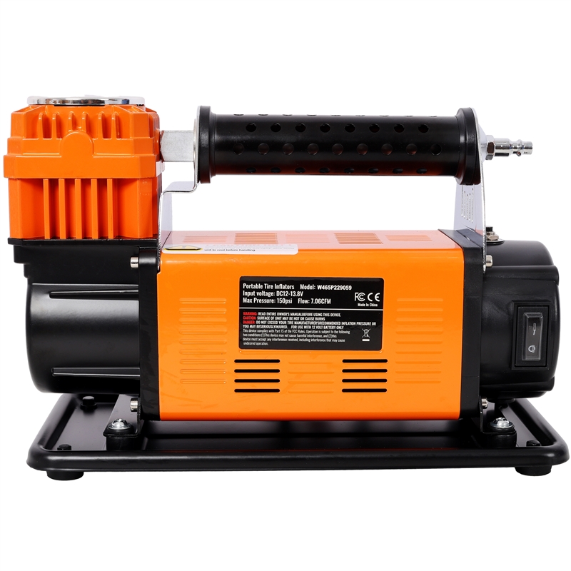 Pemberly Row 12V Heavy Duty Air Compressor 150 PSI Tire Inflator with Gauge