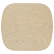 Pemberly Row 2-Piece Coastal Wood Coffee and End Table Set in Beige Oak