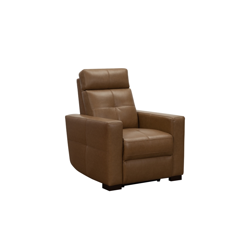 Pemberly Row Power Recliner with Head Rest and Lumbar in Florida Saddle