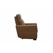 Pemberly Row Power Recliner with Head Rest and Lumbar in Florida Saddle