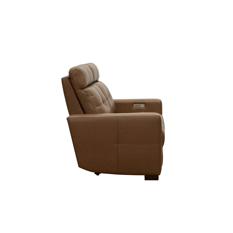 Pemberly Row Power Recliner with Head Rest and Lumbar in Florida Saddle