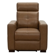 Pemberly Row Power Recliner with Head Rest and Lumbar in Florida Saddle