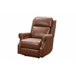 Pemberly Row Power Recliner with Head Rest and Lumbar in Colchester Bitters