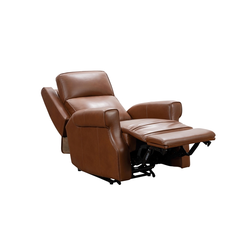 Pemberly Row Power Recliner with Head Rest and Lumbar in Colchester Bitters