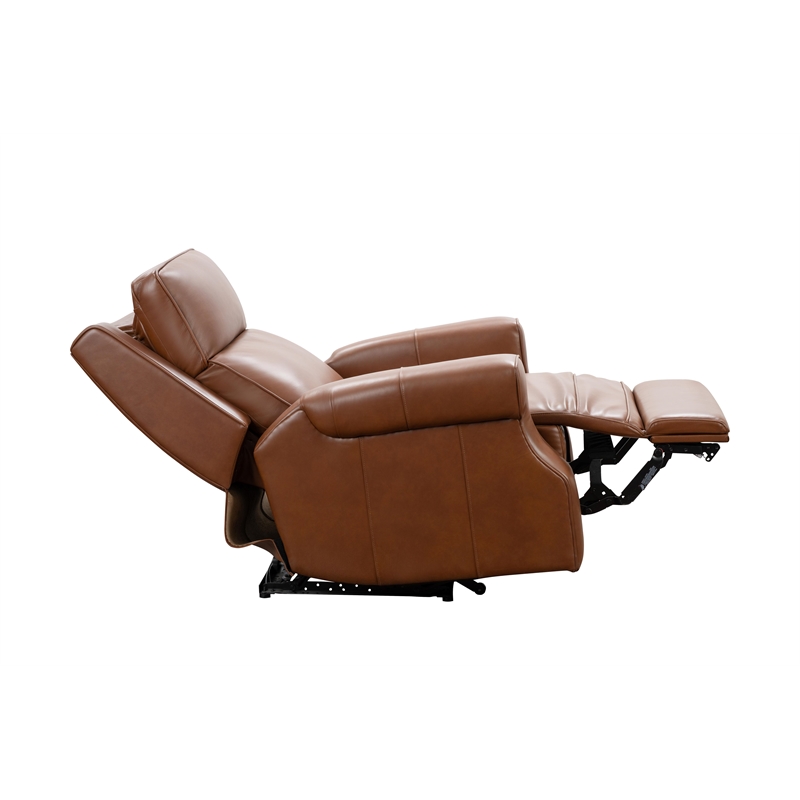 Pemberly Row Power Recliner with Head Rest and Lumbar in Colchester Bitters