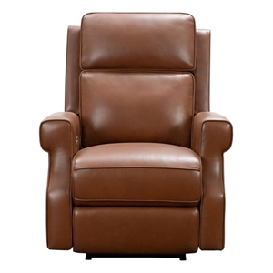 Pemberly Row Power Recliner with Head Rest and Lumbar in Colchester Bitters