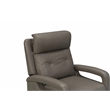 Pemberly Row Power Swivel Glider Recliner in Lynn Smokey Gray
