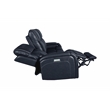 Pemberly Row Upholstered Sofa with Power Recliner in Rainer Ocean