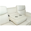 Pemberly Row Upholstered Sofa Recliner with Cushions in Kobi Almond