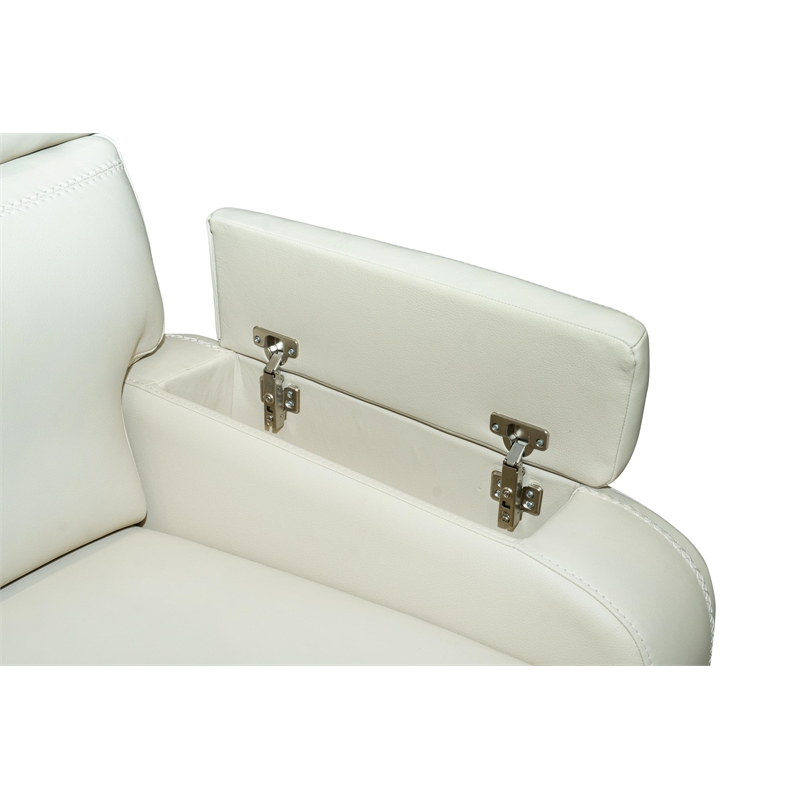 Pemberly Row Upholstered Sofa Recliner with Cushions in Kobi Almond