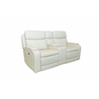 Pemberly Row Console Loveseat Recliner with 2 Cupholders in Kobi Almond