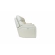 Pemberly Row Console Loveseat Recliner with 2 Cupholders in Kobi Almond