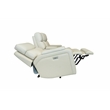 Pemberly Row Console Loveseat Recliner with 2 Cupholders in Kobi Almond