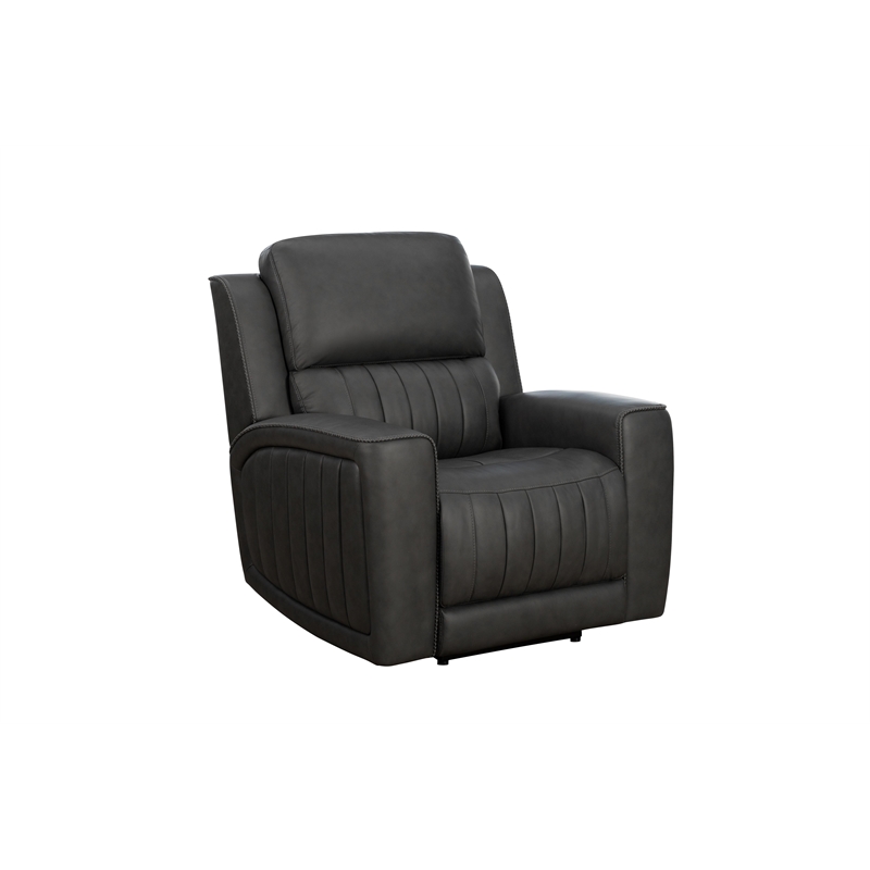Pemberly Row Premium Zero Gravity Power Recliner in Dark Gray