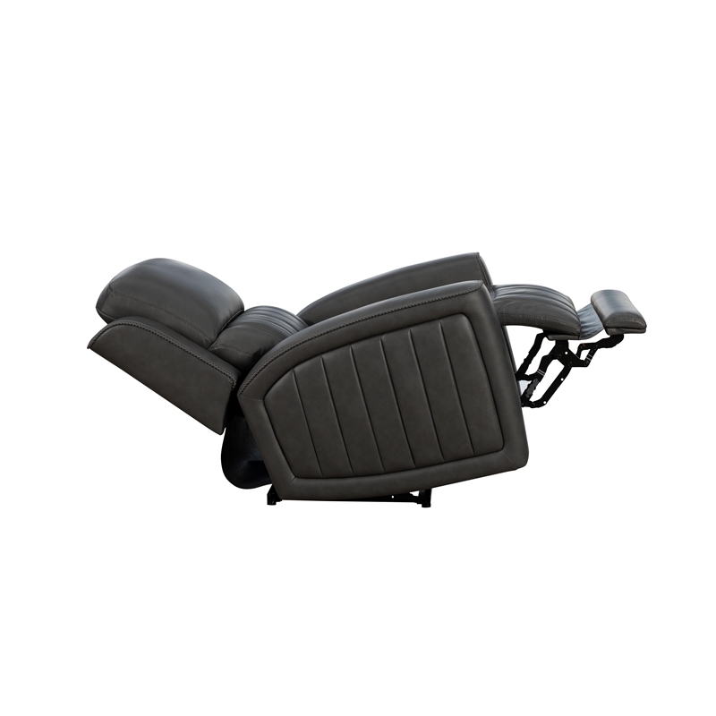 Pemberly Row Premium Zero Gravity Power Recliner in Dark Gray