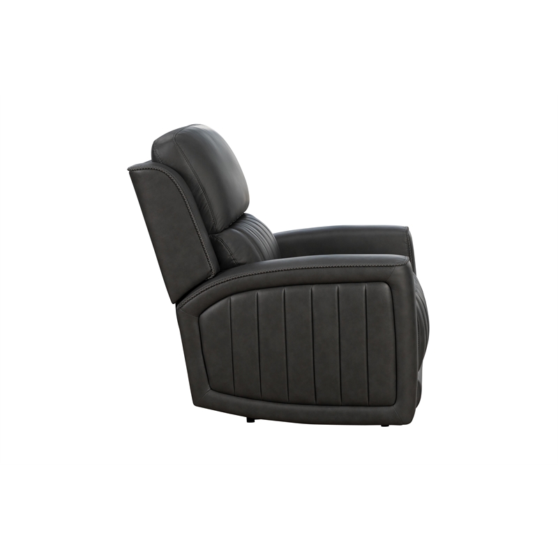 Pemberly Row Premium Zero Gravity Power Recliner in Dark Gray