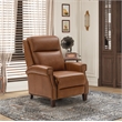 Pemberly Row Power Recliner with Head Rest and Lumbar in Chaps Saddle