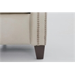 Pemberly Row Premium Push Thru The Arms Recliner in Cashmere Stone