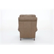 Pemberly Row Premium Push Thru The Arms Recliner in Cashmere Taupe