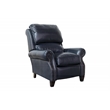 Pemberly Row Premium Push Thru The Arms Recliner in Shoreham Blue