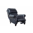 Pemberly Row Premium Push Thru The Arms Recliner in Shoreham Blue