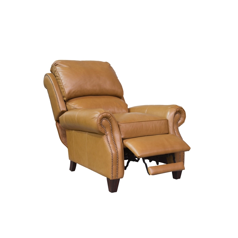 Pemberly Row Push Thru The Arms Recliner in Shoreham Ponytail