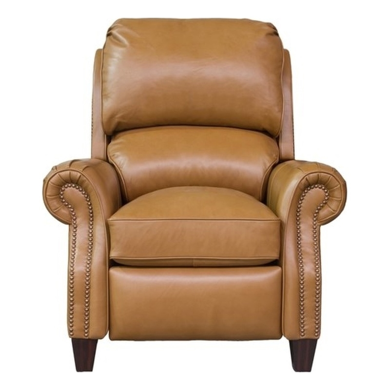 Pemberly Row Push Thru The Arms Recliner in Shoreham Ponytail