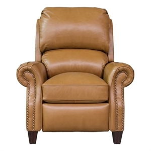 Pemberly Row Push Thru The Arms Recliner in Shoreham Ponytail